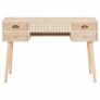 Desk with 5 Drawers 114x40x75.5 cm Solid Pinewood Image 4