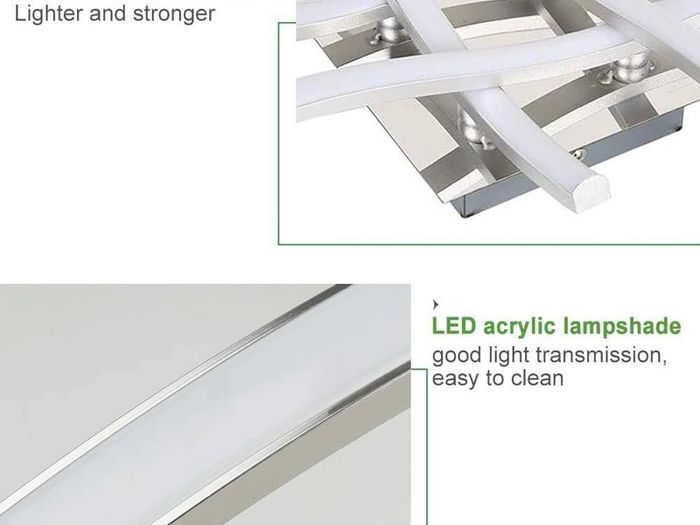 NEW SALE | LED Ceiling Light, Elegant Curved Design 4 Built-in LED Boards, 28W Cool White Light 6000K,Modern Ceiling Fixture for Living Rooms, Kitchen Hallway and Bedroom,2000 Lumens