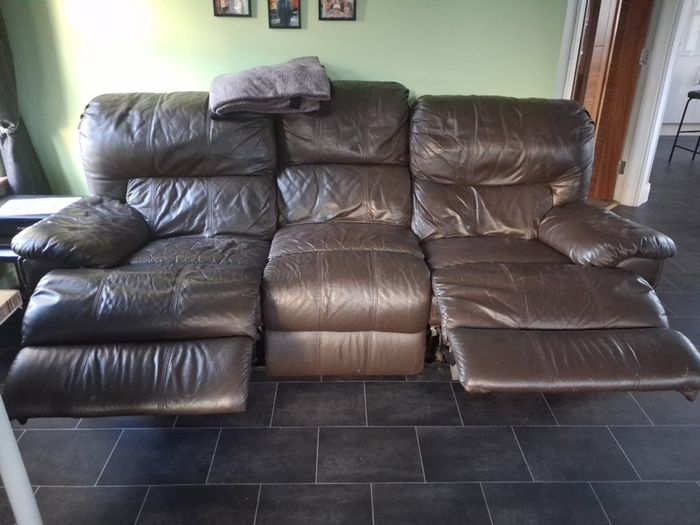Free 3 seater reclining sofa