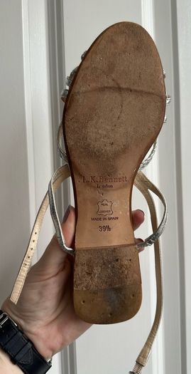 Silver LK Bennett sandals - sz 6
