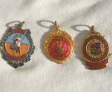 Three vintage enamelled award medals for dancing (1950s or earlier)