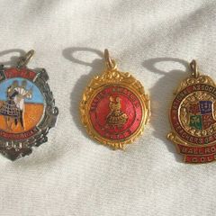 Three vintage enamelled award medals for dancing (1950s or earlier)