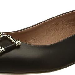 HUGO BOSS women's leather shoes Olivia Ballerina E-C,50470437, Black1, Black 36 EU, 3 UK