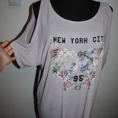 Atmosphere cold shoulders printed top size UK16 EU44 Postage included