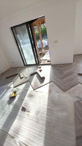 Brand new laminated herringbone flooring now available