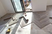 Brand new laminated herringbone flooring now available