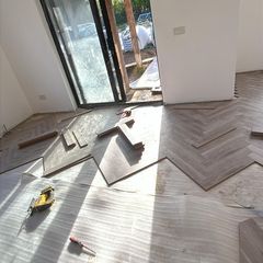 Brand new laminated herringbone flooring now available