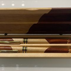 New: Wooden Pen Box & Pens Gift