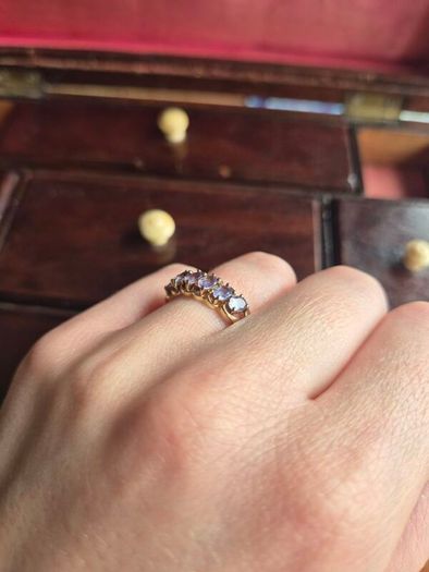 10ct Gold Iolite Eternity