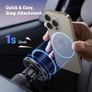 Magsafe Car Mount for Air Vent, Magnetic Phone Holder for Cars Cradle Compatible with iPhone 17 Pro Max Air/16/15/14/13/12 Series & MagSafe Case with Metal Plates(Black) Image 7
