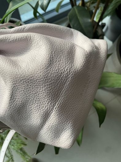 Radley London drawstring crossbody bag light purple pebble-grain leather