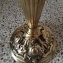 Stunning Antique Brass Oil Lamp Image 10