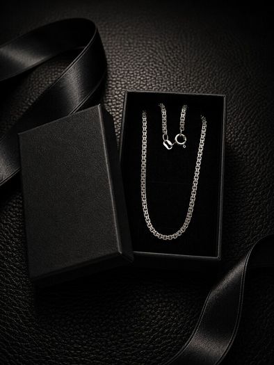 Vintage 925 Sterling Silver Box Chain