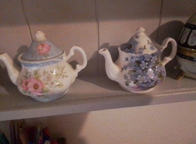 Two Miniature Teapots