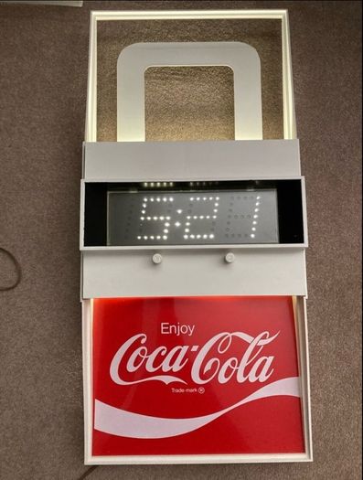 Coca Cola Clock Year 1977 NOS Rare