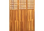 3-Panel Room Divider 121x2x170 cm Solid Acacia Wood