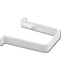 PVC Square Down Pipe Bracket White