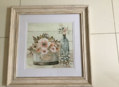 picture with flower 49,5 x 49,5 cm