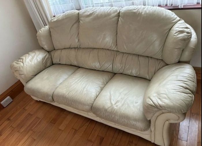 3 seater Leather Couch