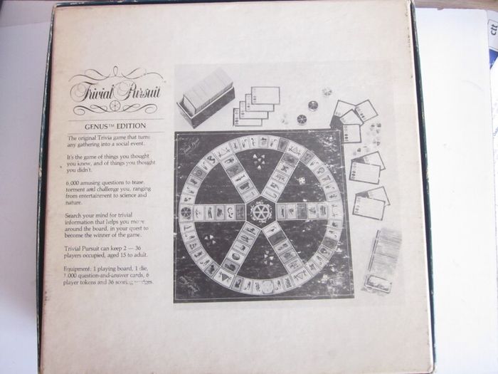 Trivial Pursuit Master Game Genus Edition 1983