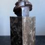 Art-Nouveau Bust Of A Woman - Bronze, Marble, Signed Image 5