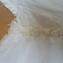 Mamas and Papas Baby Girls Special Occassion Christening or Wedding Silk Rosebud Dress Image 7
