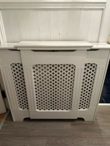 White radiator cover