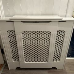 White radiator cover