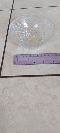 Vintage French Clear Glass Dessert Set Sunburst Pineapple Design
