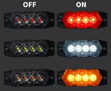 12pcs New Upgraded 12V-24V Universal LED Light