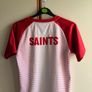 Umbro St Patrick's Athletic FC Training Top White Red Striped Image 6