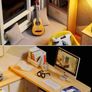 DIY Dollhouse Miniature Kit with Furniture, 3D Wooden Miniature House with Dust Cover and Music Movement, Miniature Dolls House kit (FREE POSTAGE) Image 4