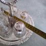 Queen Anne silver plated and crystal shakers 5 piece set on carrier tray new with tag Mayell/ crystal salt and pepper shakers Image 4