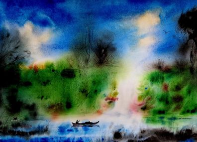 paradise "going home"watercolour