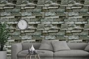 NEW SALE | Stone Brick Wallpaper Peel and Stick 3D Effect Blocks Vintage Brick Faux Textured Self-Adhesive Wallpaper Kitchen Cabinets Backsplash Fireplace Laundry Room Accent Wall Decor