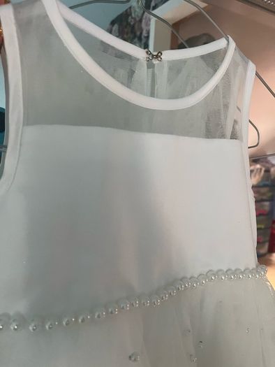 white flower girl dress age 6