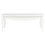 Coffee Table White 110x60x40 cm Solid Pine Wood Image 2
