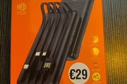 Power Bank 10000 Mah with cable usb type C A iphone micro