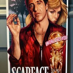 Scarface movie Tin Metal Sign
