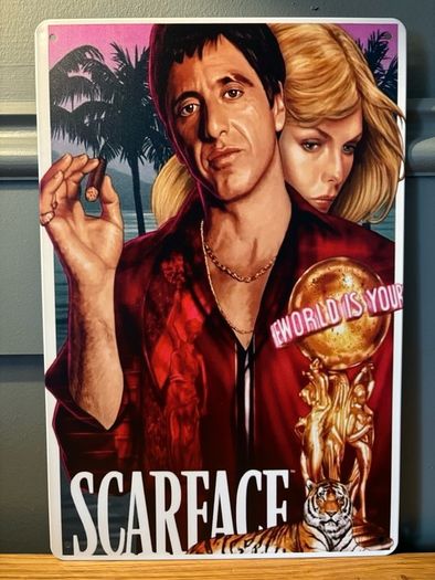 Scarface movie Tin Metal Sign