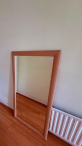 Large Wooden frame mirror 75 x 130