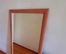 Large Wooden frame mirror 75 x 130