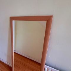 Large Wooden frame mirror 75 x 130