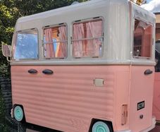 Our Generation RV Country Cruising Camper van and Coffee stand