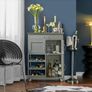 Kitchen Storage Cabinet on Wheels, Stainless Steel or Wooden Top Image 5