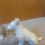 A pair of vintage Belleek porcelain Scottish Terrier dog figurines Image 3