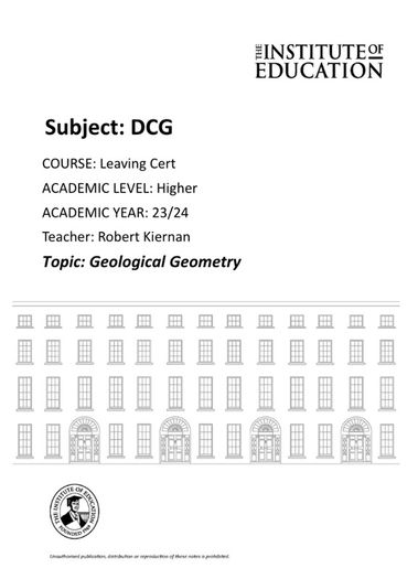 Leaving Cert Design and Communication Graphics Institute Notes