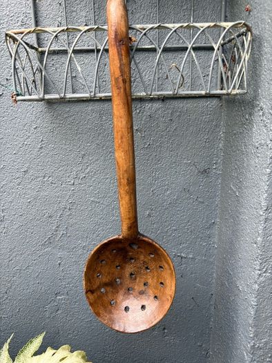 Primitive Wooden Cooking Strainer