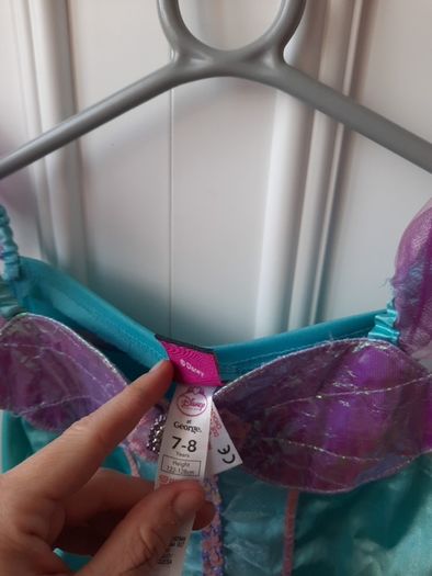Disney Ariel girls costume dress size 7-8 years