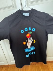 Black Casablanca Casa TALISMAN T-shirt  rrp 230